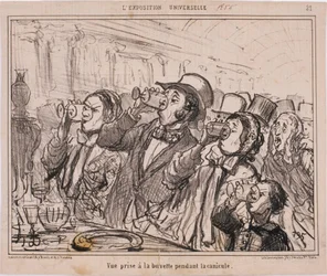 De Wereldtentoonstelling - Gezicht genomen bij de bar tijdens de hittegolf